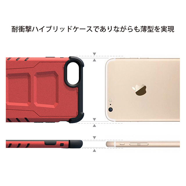 【iPhone8 Plus/7 Plus ケース】Armor Suit Rider Jacket (Red) + Newton Cover Combo (Anti-Gravity)サブ画像