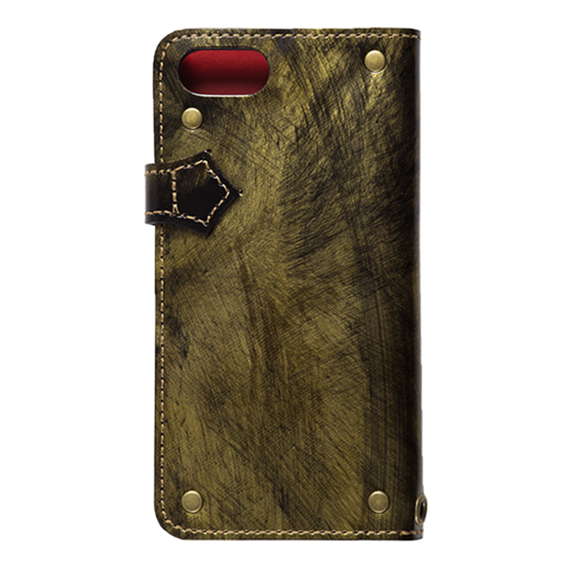 【iPhoneSE(第3/2世代)/8/7 ケース】Premium Leather case ”ROCX” (Gold)サブ画像