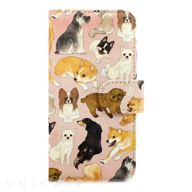 【iPhone6s/6 ケース】booklet case (イヌ図鑑(小型))