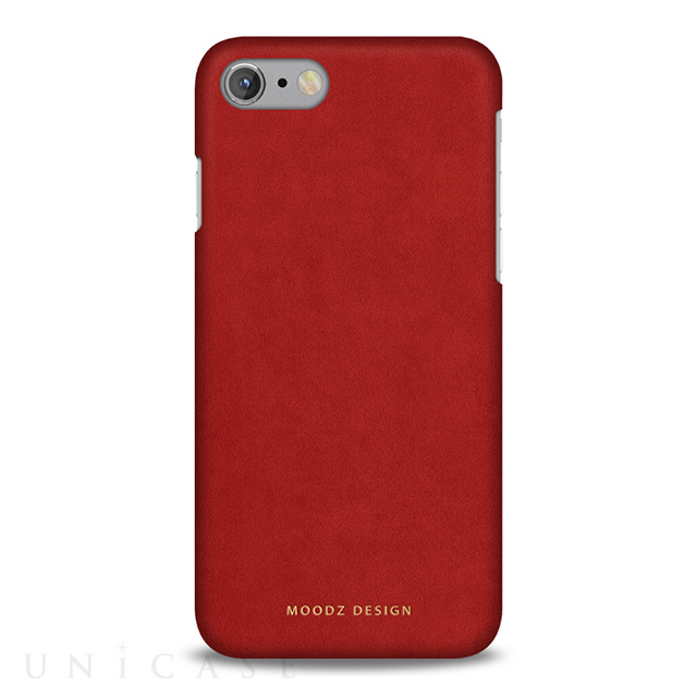 【iPhoneSE(第3/2世代)/8/7 ケース】Alcantara (Goya Red)