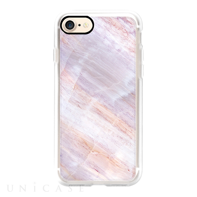 【iPhoneSE(第2世代)/8/7 ケース】Charoite Purple Marble Stone