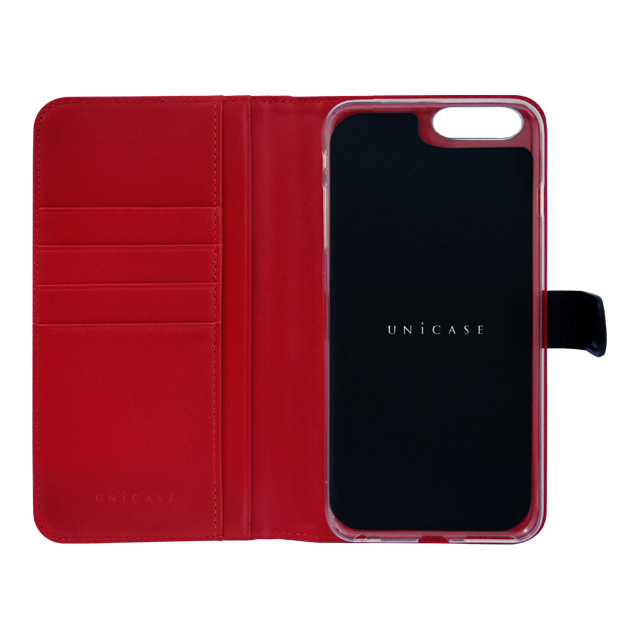 【iPhone8 Plus/7 Plus ケース】COWSKIN Diary (Black×Red)サブ画像