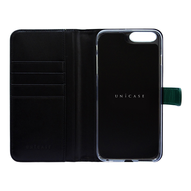 【iPhone8 Plus/7 Plus ケース】COWSKIN Diary (Green×Black)サブ画像