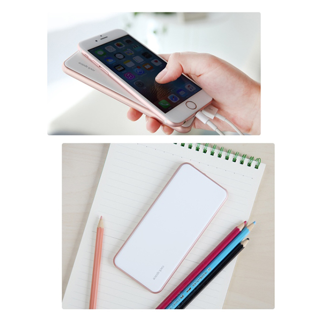 Double Port INPUT モバイルバッテリー 5000mAh (シャンパンゴールド)goods_nameサブ画像