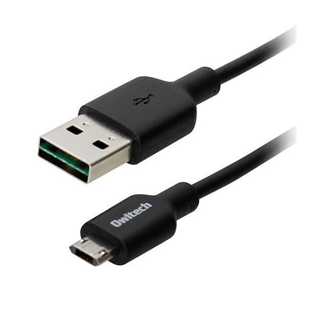 USB-micro-USB どっちも両挿し対応 充電＆データ転送ケーブル ストレートタイプサブ画像