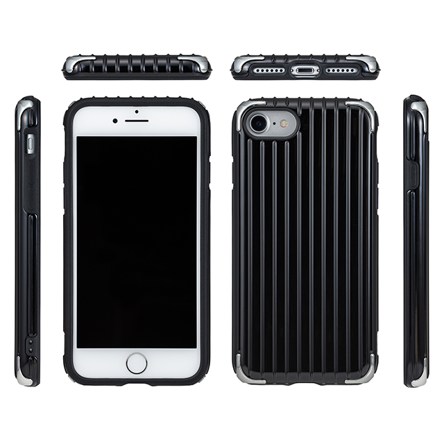 【iPhoneSE(第3/2世代)/8/7 ケース】”Rib 2” Hybrid Case (Black)サブ画像