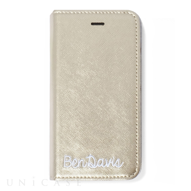 【iPhone8/7 ケース】BEN DAVIS 手帳型ケース (GOLD)