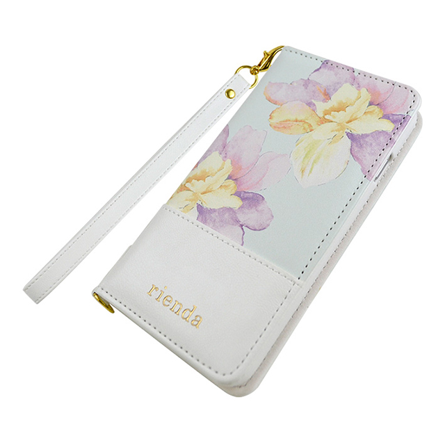 【iPhoneSE(第3/2世代)/8/7 ケース】rienda バイカラーフラワー/ロージー (ホワイト)goods_nameサブ画像