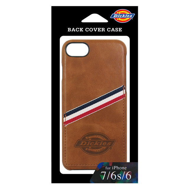 【iPhone8/7/6s/6 ケース】Dickies バックカバーケース PUレザー (ライトブラウン)goods_nameサブ画像