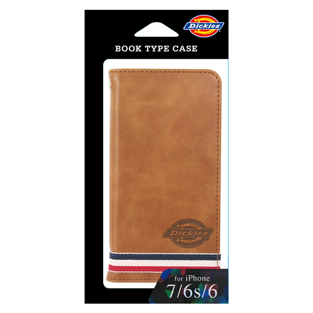 【iPhone8/7/6s/6 ケース】Dickies ブックタイプケース PUレザー (ライトブラウン)goods_nameサブ画像