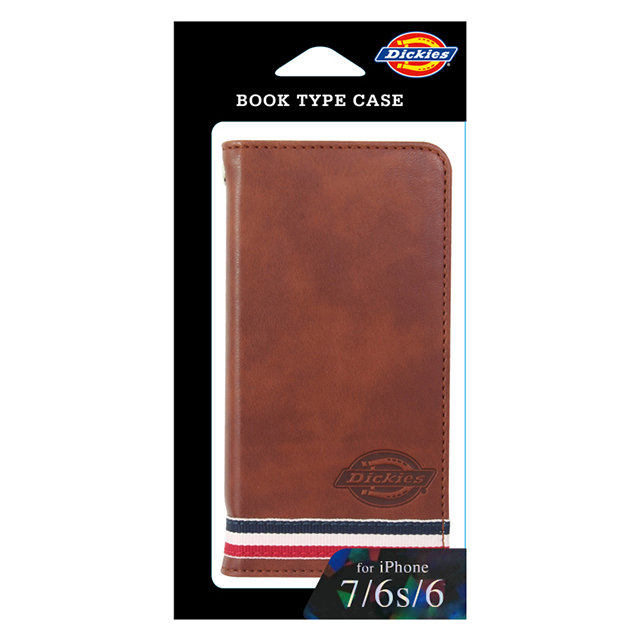 【iPhone8/7/6s/6 ケース】Dickies ブックタイプケース PUレザー (ブラウン)サブ画像