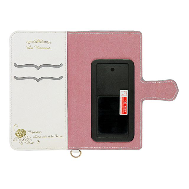 【マルチ スマホケース】La Roseraie マルチタイプ手帳型ケース (Pink)goods_nameサブ画像