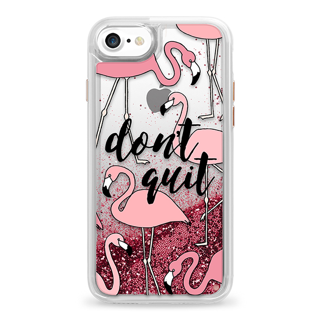 【iPhone7/6s/6 ケース】Liquid Glitter Case (Don’t Quit Pink Flamingos Transparent)goods_nameサブ画像