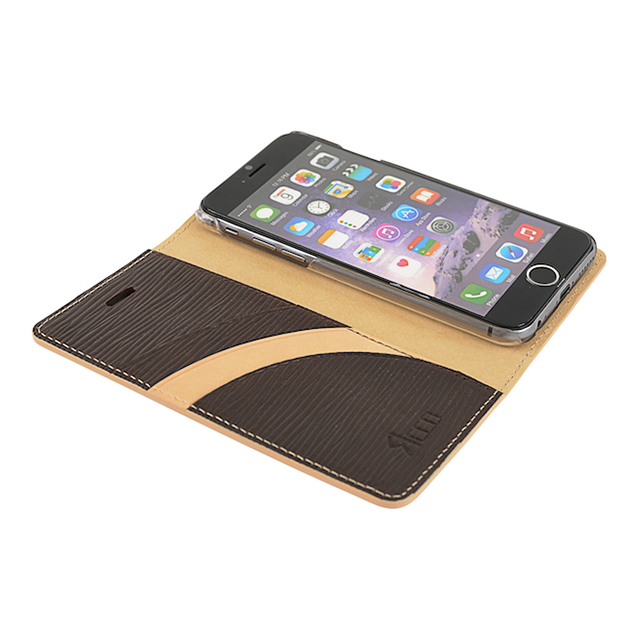 【iPhone6s/6 ケース】Double Leather HI-LINE Flip Caseサブ画像