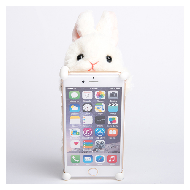 【iPhone8 Plus/7 Plus/6s Plus/6 Plus ケース】ZOOPY (ウサギ(白))サブ画像