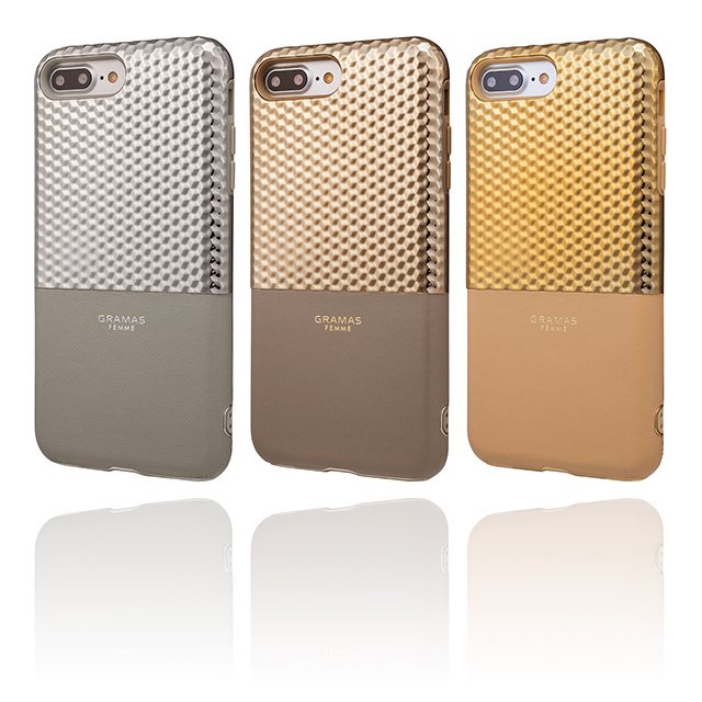 【iPhone8 Plus/7 Plus ケース】”Hex” Hybrid Case (Champagne)サブ画像