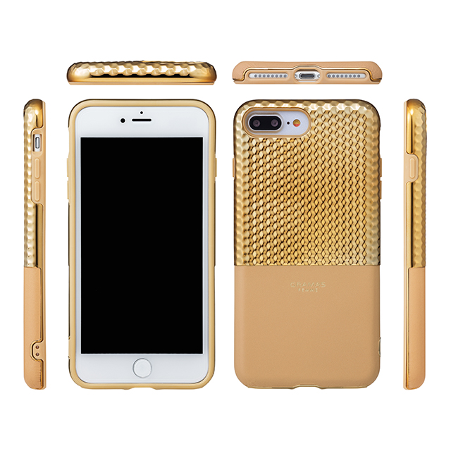 【iPhone8 Plus/7 Plus ケース】”Hex” Hybrid Case (Gold)サブ画像