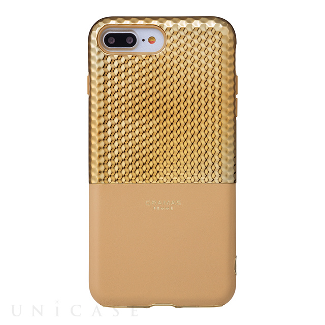 【iPhone8 Plus/7 Plus ケース】”Hex” Hybrid Case (Gold)