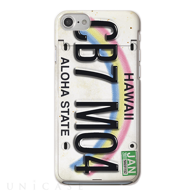 【iPhoneSE(第2世代)/8/7/6s/6 ケース】iCompact OILSHOCK DESIGNS (Numberplate_Hawaii)