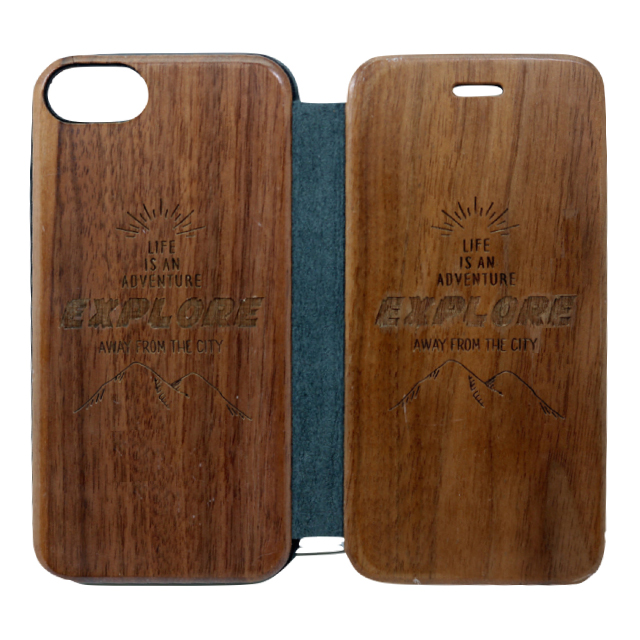 【iPhoneSE(第3/2世代)/8/7/6s/6 ケース】Walnut Flip Case (Explore)goods_nameサブ画像