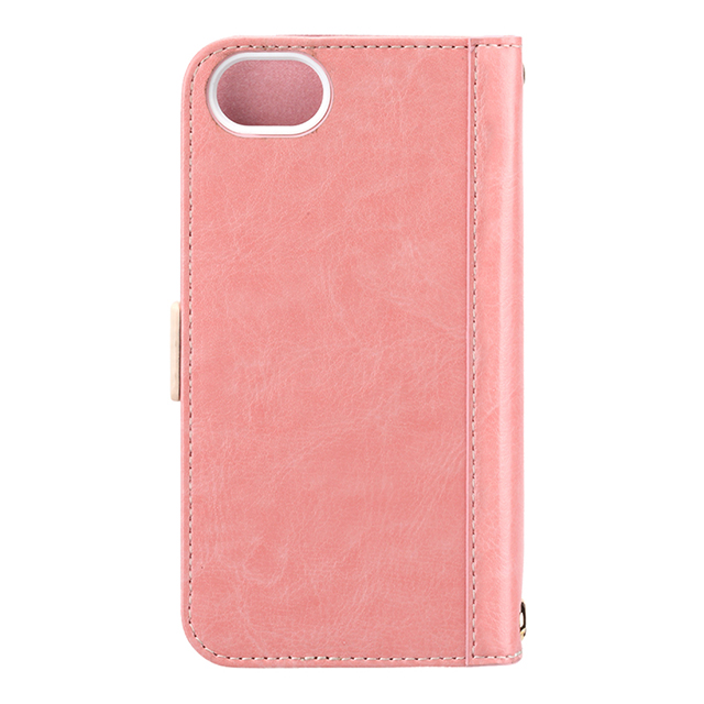 【iPhoneSE(第3/2世代)/8/7/6s/6 ケース】フリップカバー 三角模様カードポケット for girls (ピンク)goods_nameサブ画像