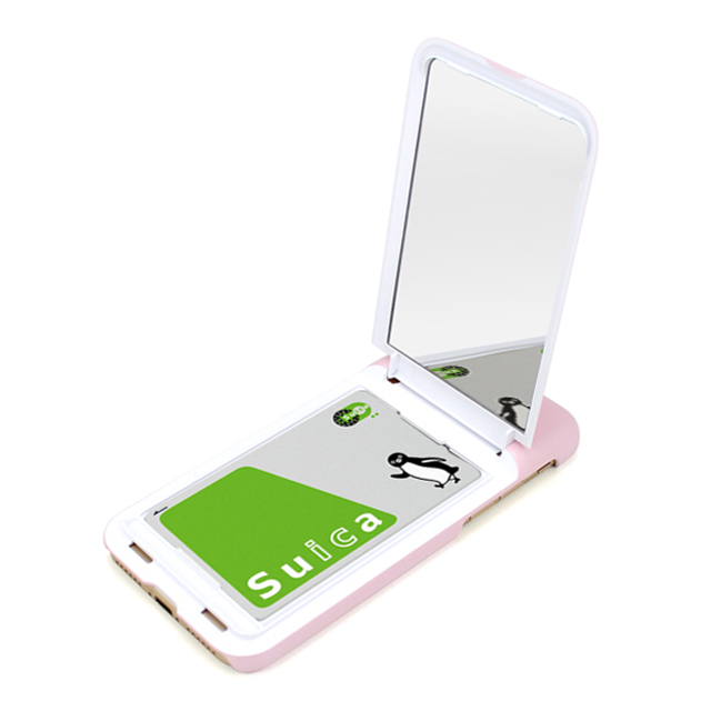 【iPhone8/7 ケース】鏡付き背面収納型 デザインケース (Color 06 グリーン)サブ画像
