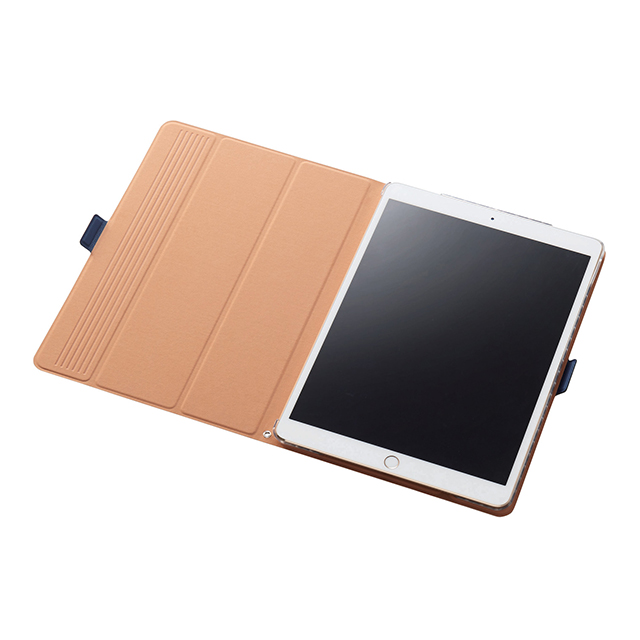 【iPad Pro(10.5inch) ケース】フラップカバー ソフトレザー 360度回転 スリープ対応 (ブルー)goods_nameサブ画像