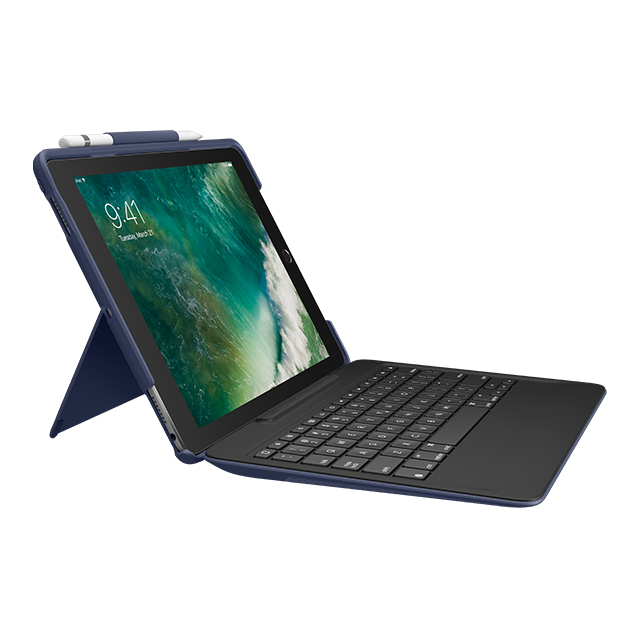 【iPad Air(10.5inch)(第3世代)/Pro(10.5inch) ケース】SLIM COMBO iK1092 Smart Connectorテクノロジー搭載取り外し可能バックライトキーボード付きケース (ブルー)サブ画像