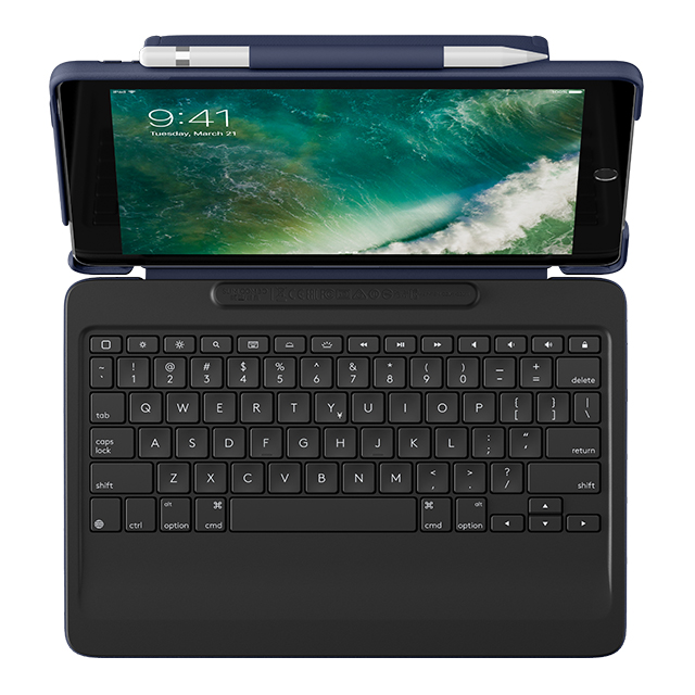 【iPad Air(10.5inch)(第3世代)/Pro(10.5inch) ケース】SLIM COMBO iK1092 Smart Connectorテクノロジー搭載取り外し可能バックライトキーボード付きケース (ブルー)サブ画像