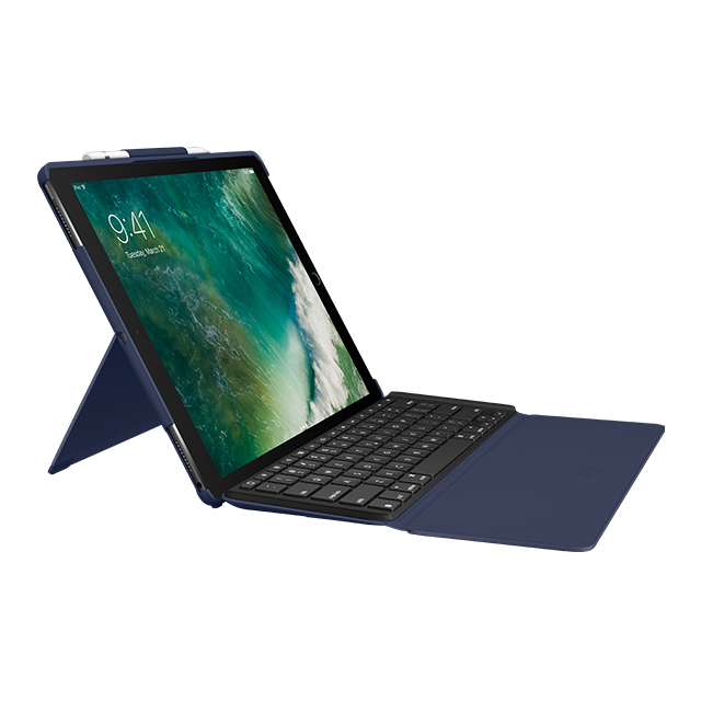 【iPad Pro(12.9inch)(第2世代) ケース】SLIM COMBO iK1272 Smart Connectorテクノロジー搭載取り外し可能バックライトキーボード付きケース (ブルー)サブ画像