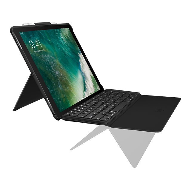 【iPad Pro(12.9inch)(第2世代) ケース】SLIM COMBO iK1272 Smart  Connectorテクノロジー搭載取り外し可能バックライトキーボード付きケース (ブルー)