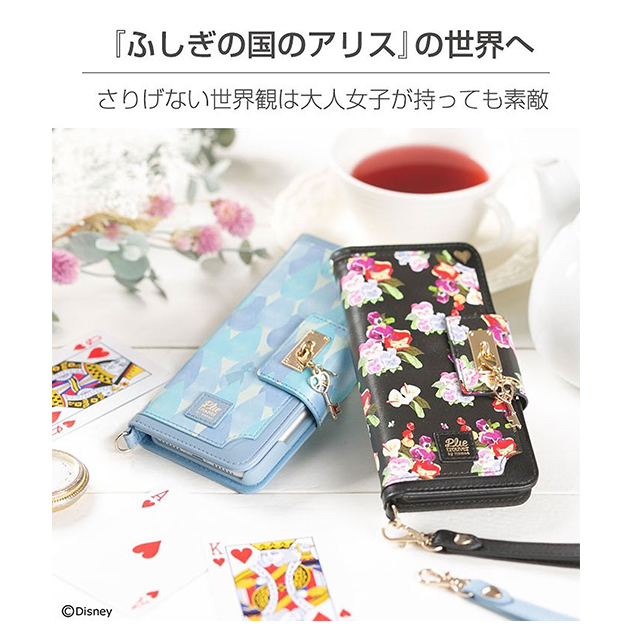 【iPhone8/7 ケース】ディズニーキャラクター trouver Plie ダイアリーケース (ふしぎの国のアリス/お茶会)goods_nameサブ画像