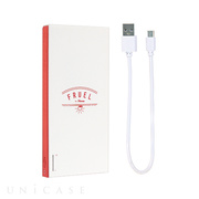 FRUEL モバイルバッテリー 6000mAh (ホワイト/ホッ...