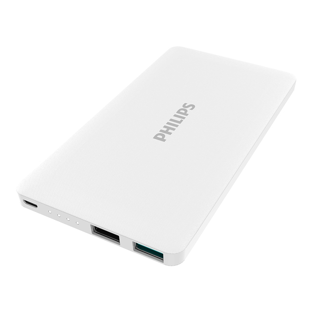 モバイルバッテリー 10,000mAh 2ポート出力：1A・2.1A (ホワイト)サブ画像