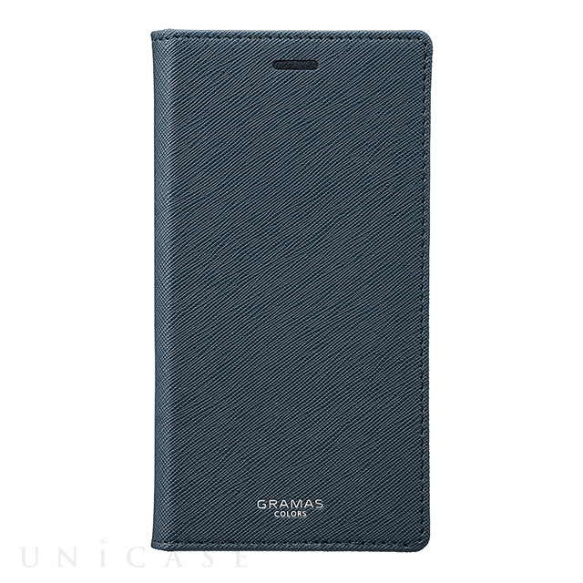 【iPhoneXS/X ケース】“EURO Passione” Book PU Leather Case (Navy)