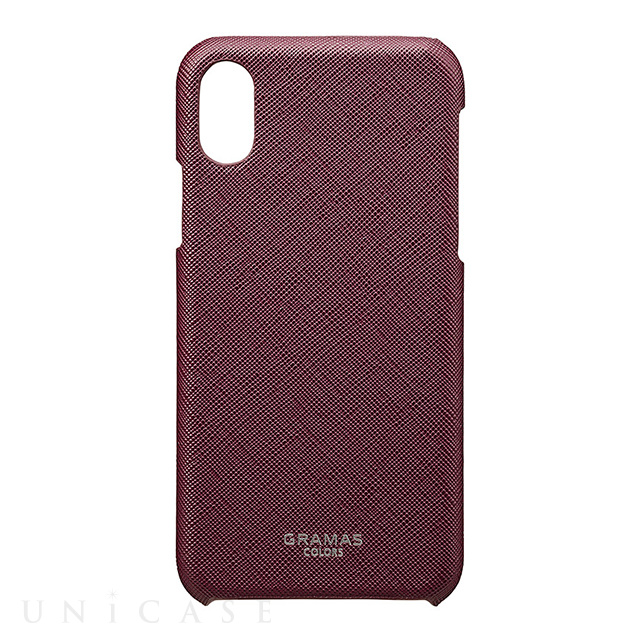 【iPhoneXS/X ケース】“EURO Passione” Shell PU Leather Case (Wine)