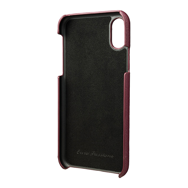 【iPhoneXS/X ケース】“EURO Passione” Shell PU Leather Case (Wine)goods_nameサブ画像