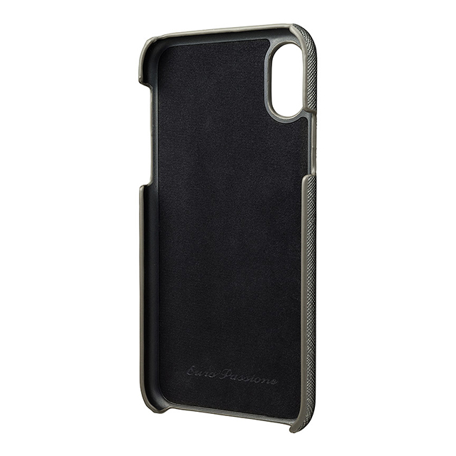 【iPhoneXS/X ケース】“EURO Passione” Shell PU Leather Case (Gunmetal Gray)サブ画像