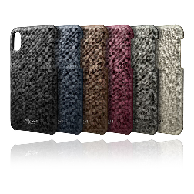 【iPhoneXS/X ケース】“EURO Passione” Shell PU Leather Case (Gunmetal Gray)goods_nameサブ画像