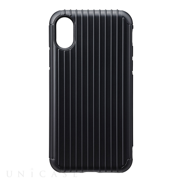 【iPhoneXS/X ケース】”Rib” Hybrid Case (Black)