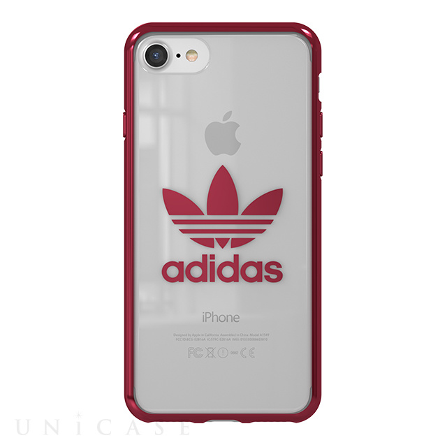 Iphonese 第2世代 8 7 ケース Clear Case Burgundy Logo Adidas Originals Iphoneケースは Unicase