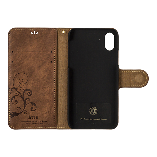 【iPhoneXS/X ケース】SMART COVER NOTEBOOK (Brown)サブ画像