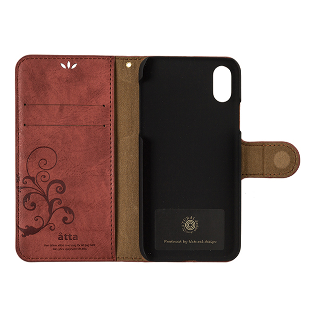 【iPhoneXS/X ケース】SMART COVER NOTEBOOK (Wine Red)サブ画像