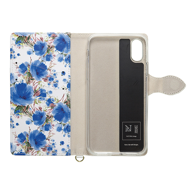 【iPhoneXS/X ケース】Fleur (White×Blue)goods_nameサブ画像