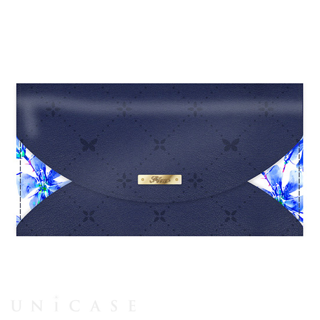 【iPhoneXS/X ケース】Fleur LETTER (Navy)