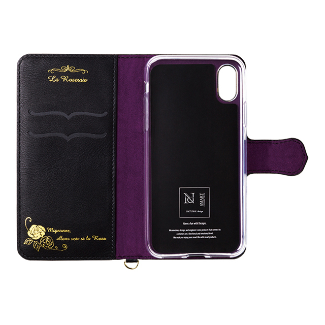 【iPhoneXS/X ケース】La Roseraie (Black×Purple)goods_nameサブ画像