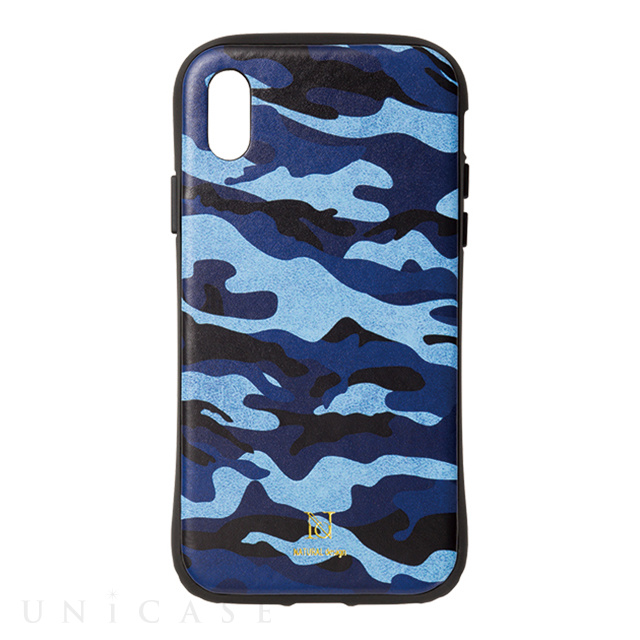 【iPhoneXS/X ケース】プロテクターケース ”Colorful! CAMO” (BLUE)