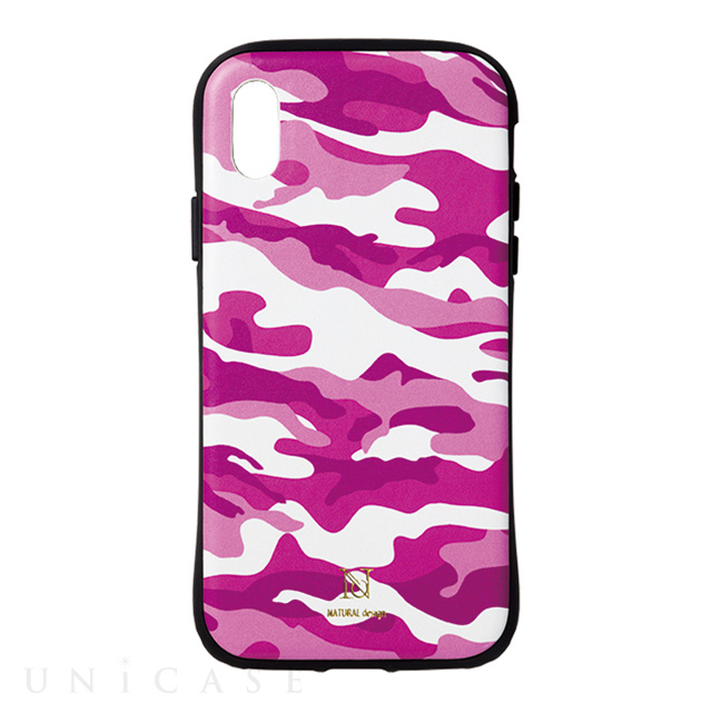 【iPhoneXS/X ケース】プロテクターケース ”Colorful! CAMO” (PINK)