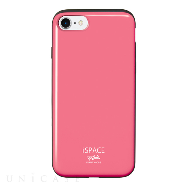 【iPhone8/7 ケース】iSPACE デザインケース (Color ホットピンク)
