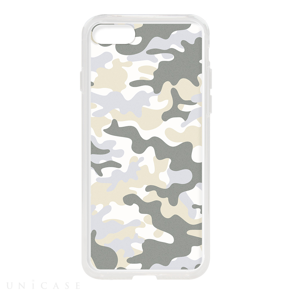 【iPhoneSE(第3/2世代)/8/7 ケース】HYBRID CASE for iPhoneSE(第2世代)/8/7 (Snow Camo)